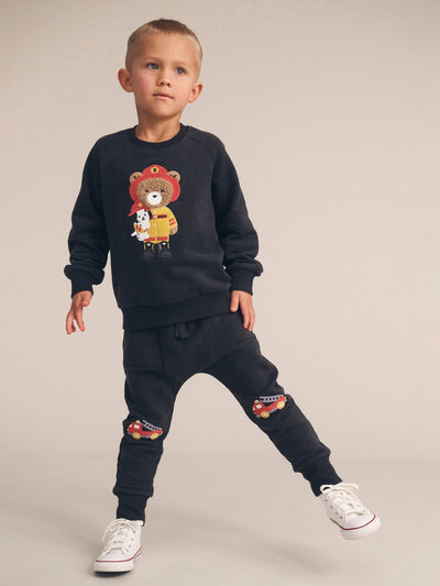 Huxbaby - Fire Truck Drop Crotch Pant - HB6080W25 Pants Huxbaby 