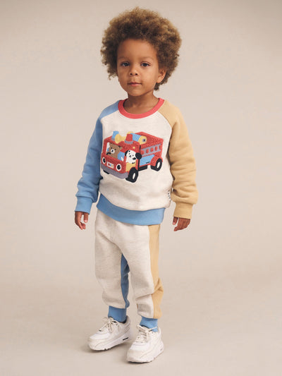 Huxbaby - Fire Truck Hux Sweatshirt - HB3073W25 Jumper Huxbaby 