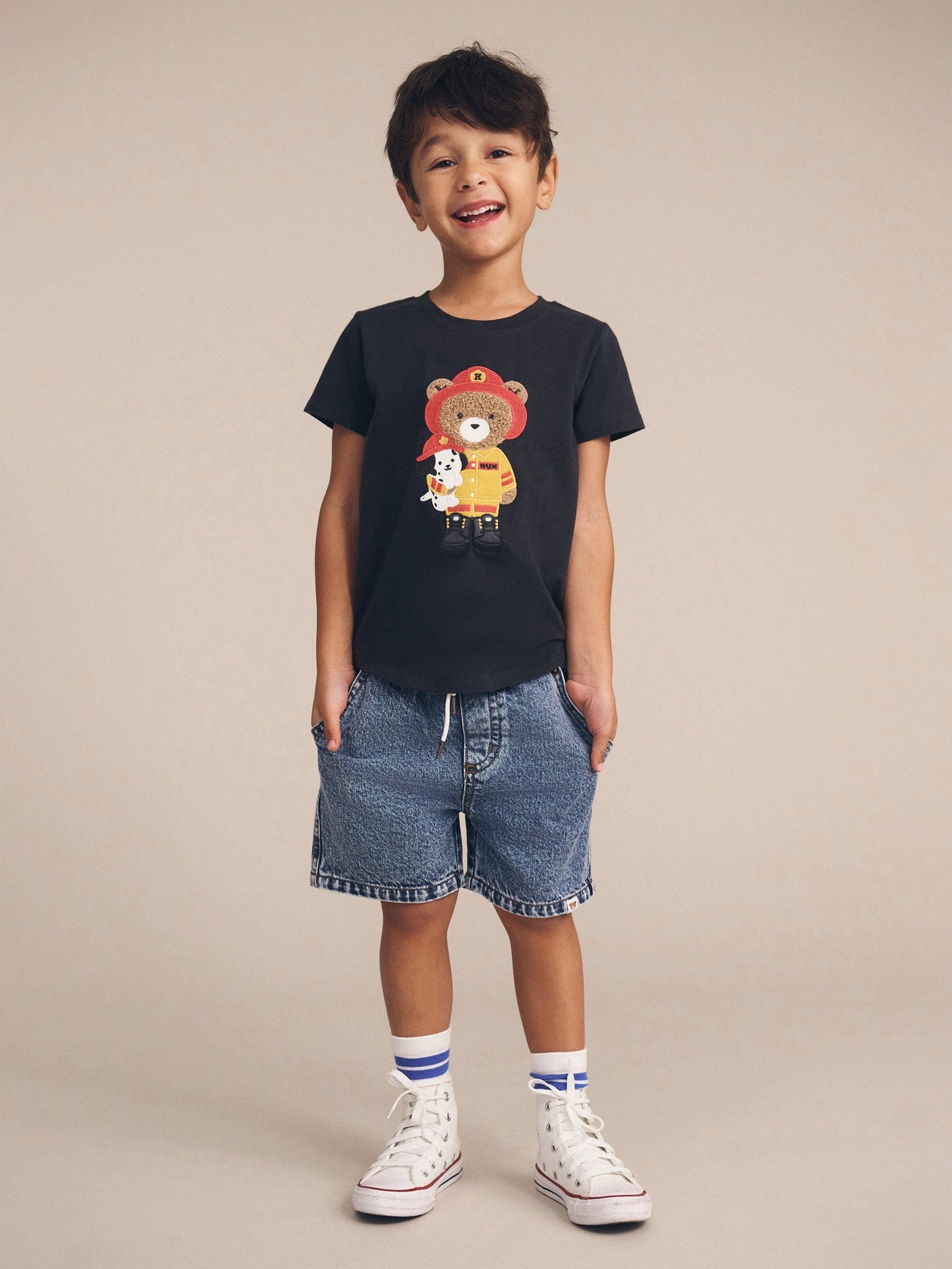 Huxbaby - Fireman Hux T-Shirt - HB2088W25 Short Sleeve T-Shirt Huxbaby 