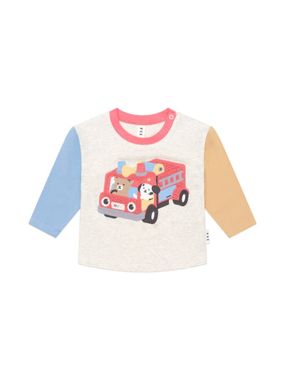 Huxbaby - Firetruck Hux Top - HB2092W25 Long Sleeve Top Huxbaby 