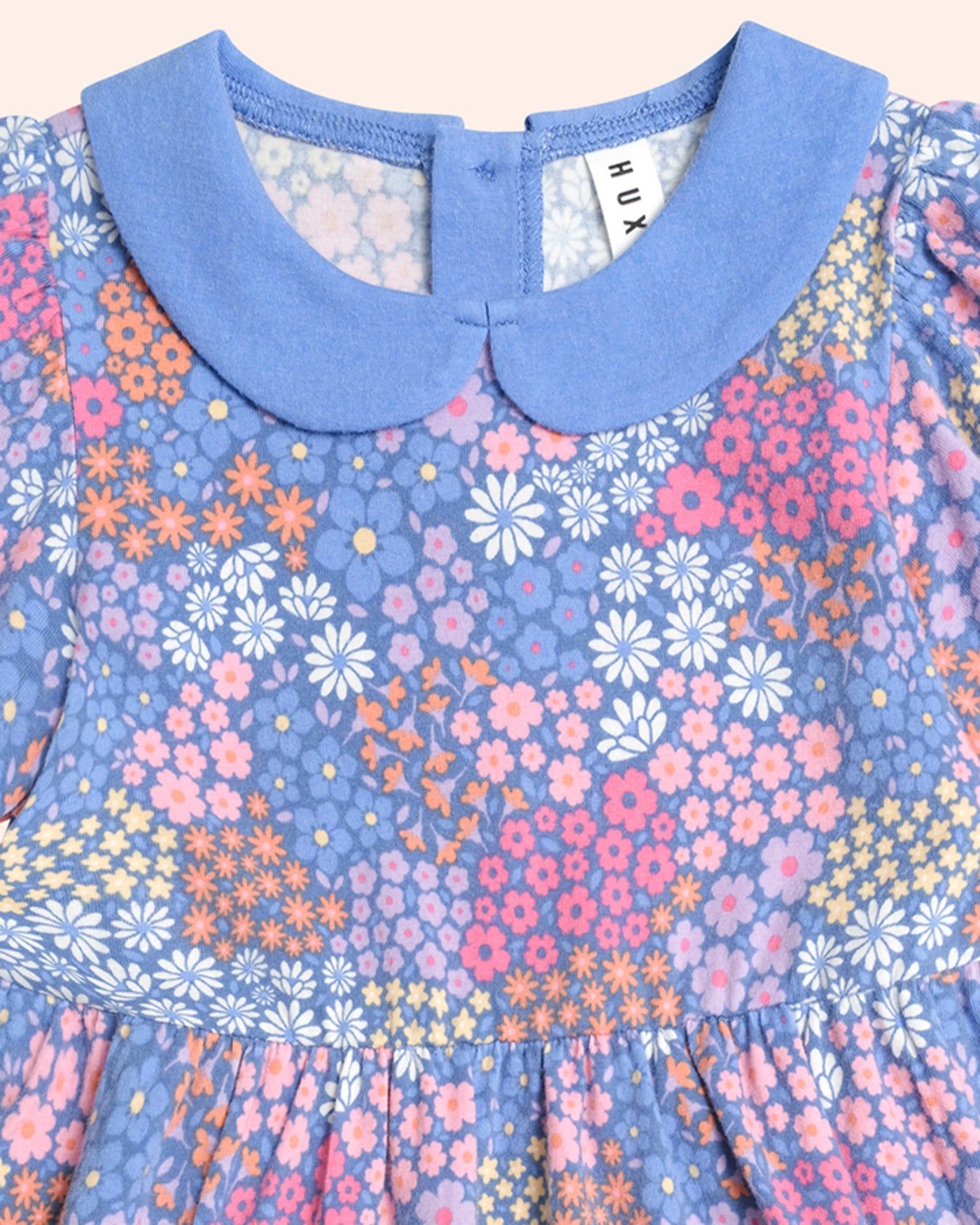 Huxbaby - Floral Bloom Puff Sleeve Dress - HB1248S25 Short Sleeve Dress Huxbaby 