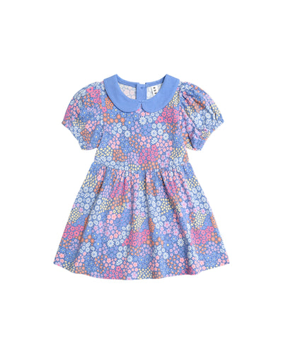Huxbaby - Floral Bloom Puff Sleeve Dress - HB1248S25 Short Sleeve Dress Huxbaby 