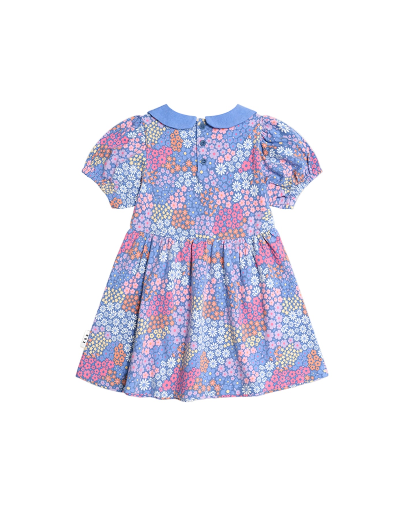 Huxbaby - Floral Bloom Puff Sleeve Dress - HB1248S25 Short Sleeve Dress Huxbaby 