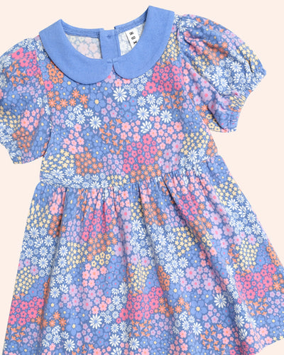 Huxbaby - Floral Bloom Puff Sleeve Dress - HB1248S25 Short Sleeve Dress Huxbaby 
