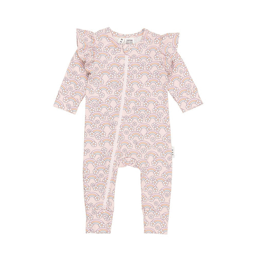 Huxbaby - Flowerbow Frill Romper - HB0001W24
