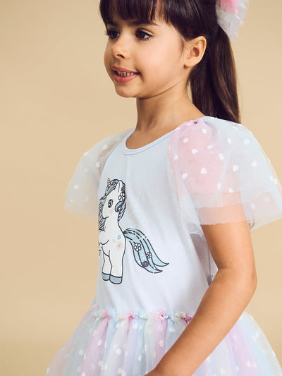 Huxbaby - Flutter Unicorn Ballet Dress - HB1232S24 Tutu Dress Huxbaby 