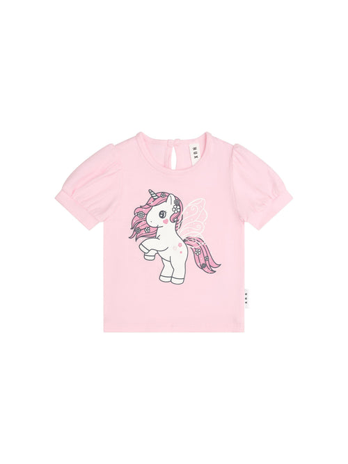 Huxbaby - Flutter Unicorn Puff Sleeve T-Shirt - HB2242S24