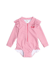 Huxbaby - Frill Swimsuit Cherry Pie Stripe - HB7185S25
