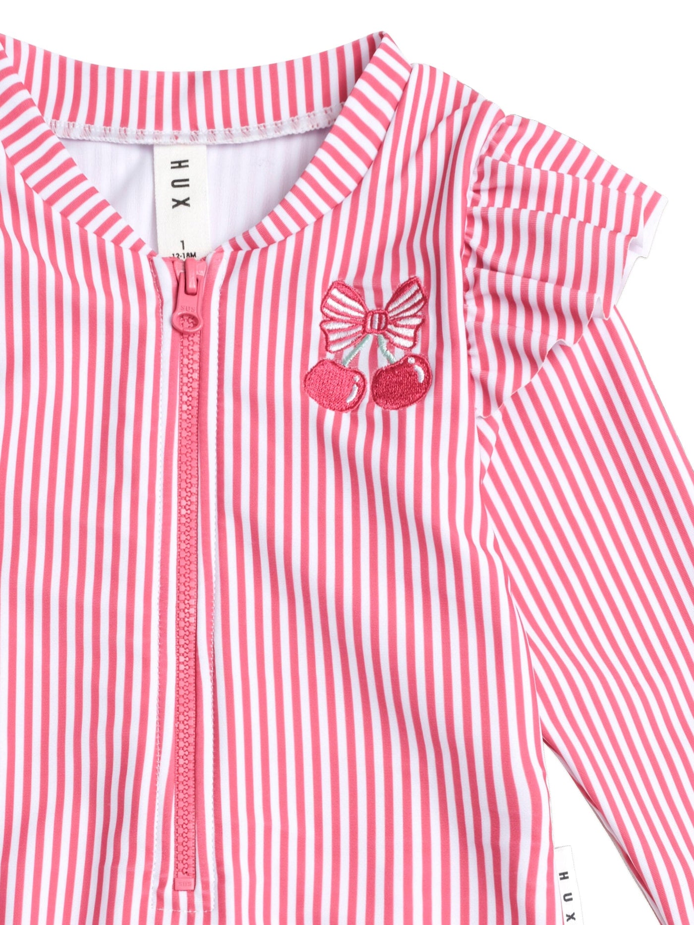 Huxbaby - Frill Swimsuit Cherry Pie Stripe - HB7185S25 One-Piece Swimsuit Huxbaby 