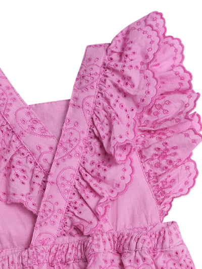 Huxbaby - Frilly Broderie Playsuit - HB0241S25 Playsuit Huxbaby 
