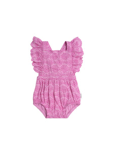 Huxbaby - Frilly Broderie Playsuit - HB0241S25