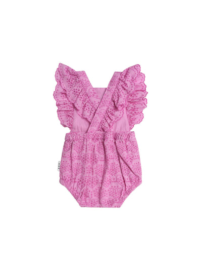 Huxbaby - Frilly Broderie Playsuit - HB0241S25 Playsuit Huxbaby 