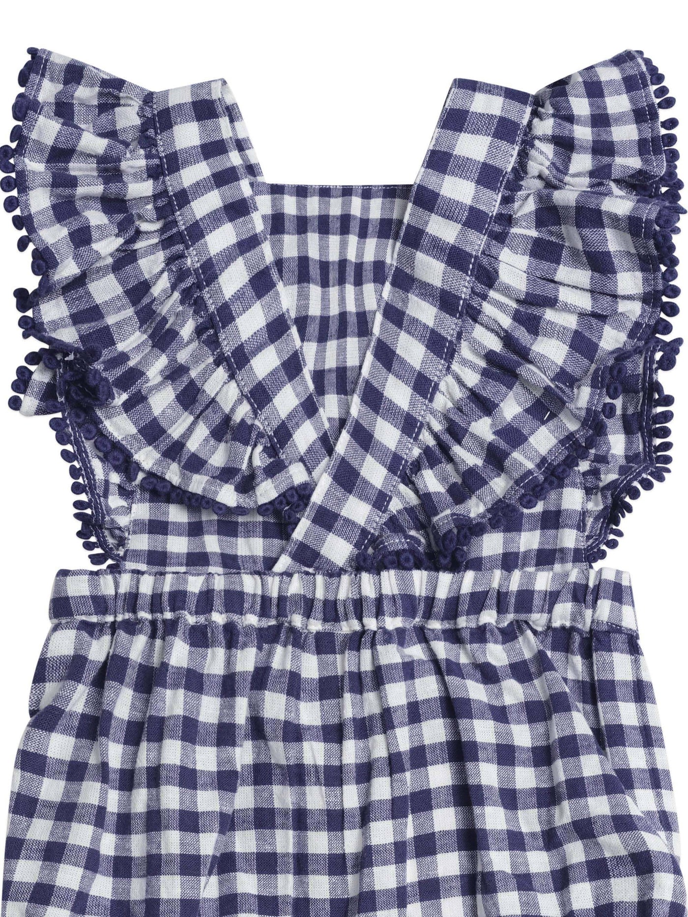 Huxbaby - Frilly Playsuit Cherry Pie Check - HB0304S25 Playsuit Huxbaby 