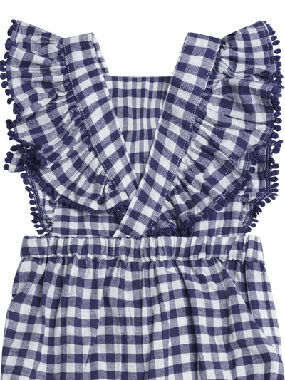 Huxbaby - Frilly Playsuit Cherry Pie Check - HB0304S25 Playsuit Huxbaby 
