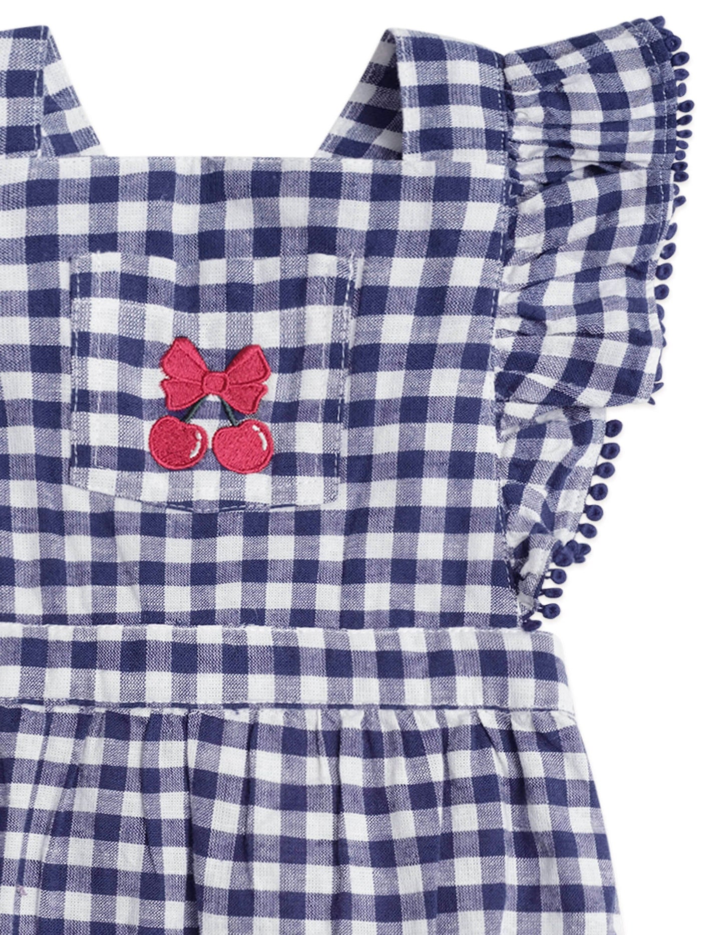 Huxbaby - Frilly Playsuit Cherry Pie Check - HB0304S25 Playsuit Huxbaby 