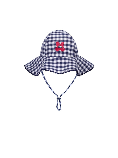 Huxbaby - Frilly Sunhat Cherry Pie Check - HB8310S25