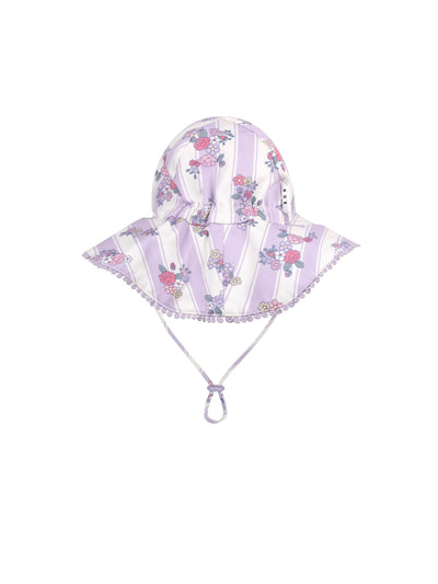 Huxbaby - Frilly Sunhat Vintage Bloom - HB8015S25 Hats Huxbaby 