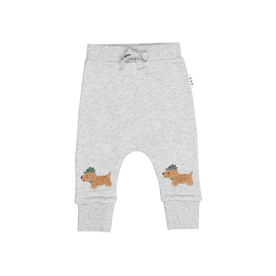 Huxbaby - Furry Dino Dog Drop Crotch Pant - HB6209W24 Pants Huxbaby 