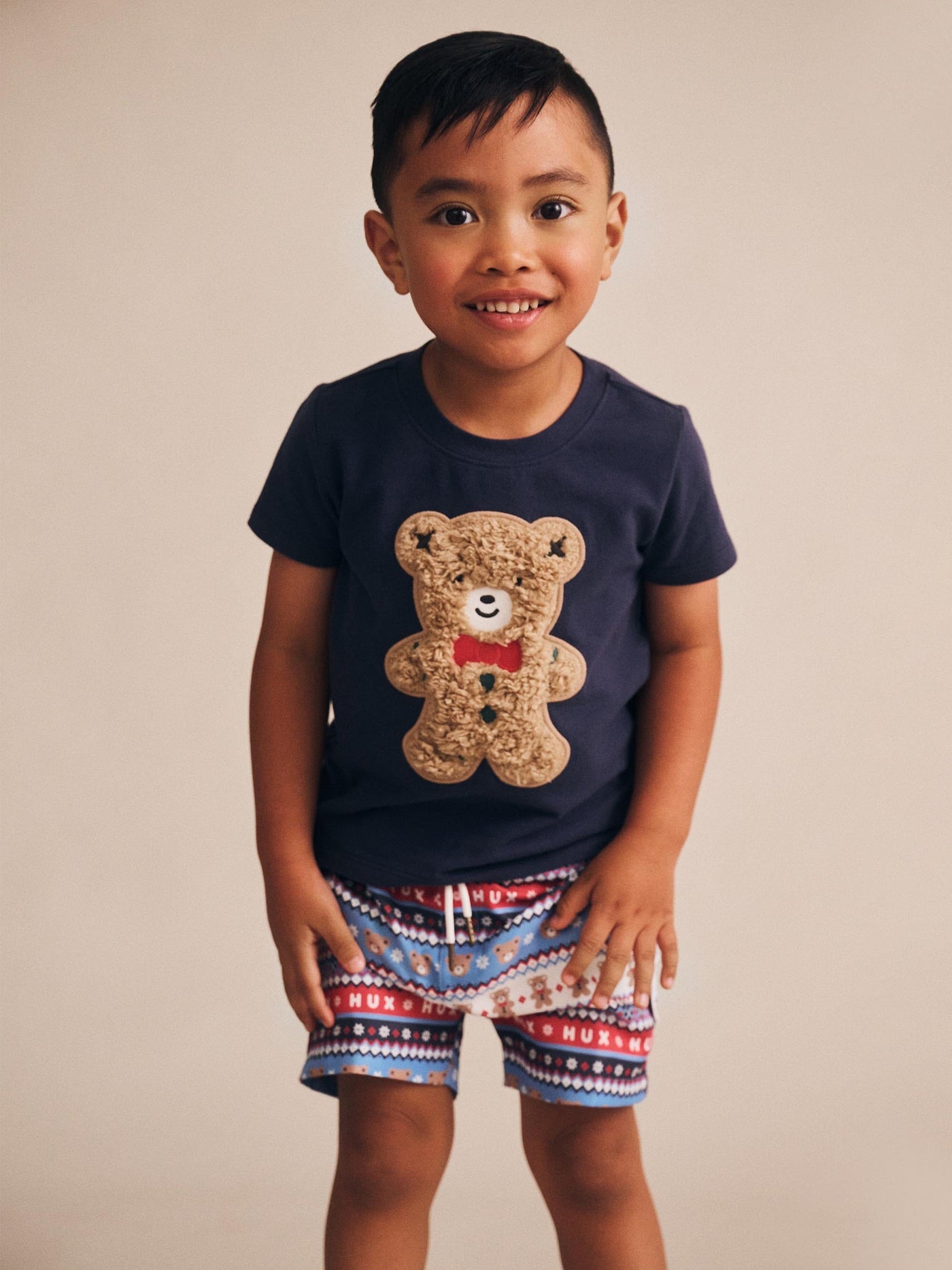 Huxbaby - Furry Gingerbread Tee - HB2323S25 Short Sleeve T-Shirt Huxbaby 