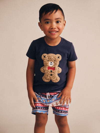 Huxbaby - Furry Gingerbread Tee - HB2323S25 Short Sleeve T-Shirt Huxbaby 