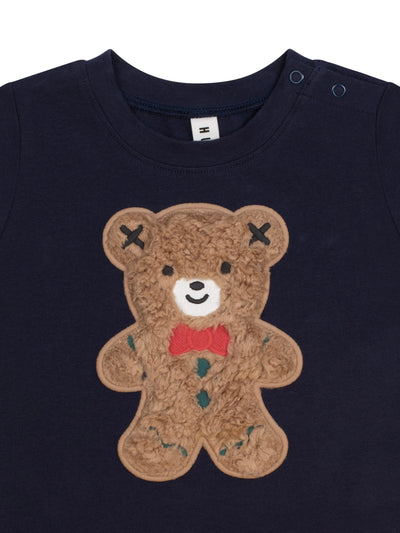 Huxbaby - Furry Gingerbread Tee - HB2323S25 Short Sleeve T-Shirt Huxbaby 