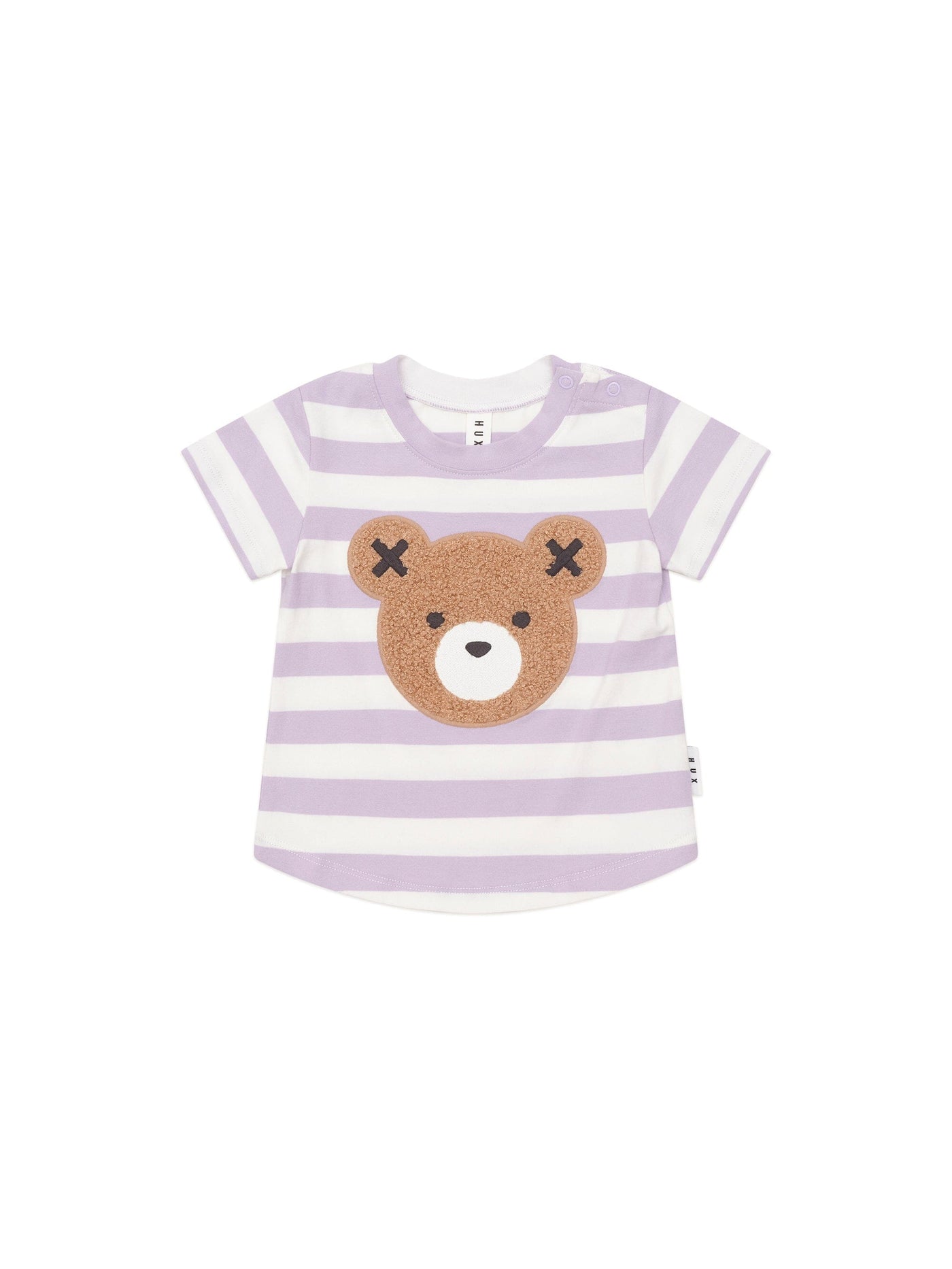 Huxbaby - Furry Hux Orchid Stripe T-Shirt - HB2238W25 Short Sleeve T-Shirt Huxbaby 