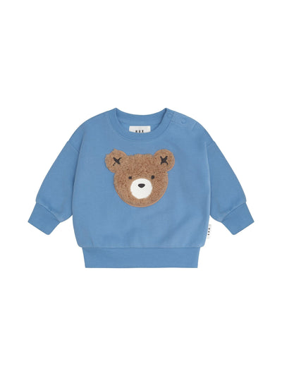 Huxbaby - Furry Hux Sweatshirt Bright Blue - HB3009S24 Jumper Huxbaby 