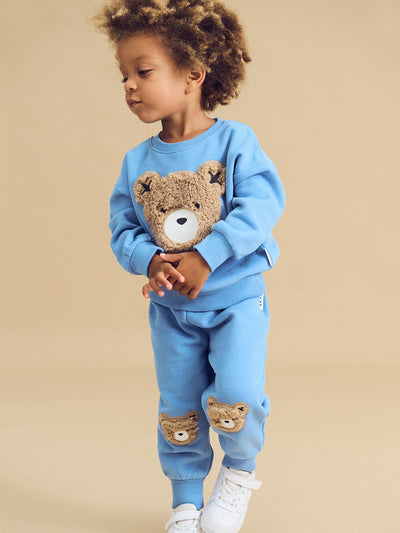 Huxbaby - Furry Hux Sweatshirt Bright Blue - HB3009S24 Jumper Huxbaby 