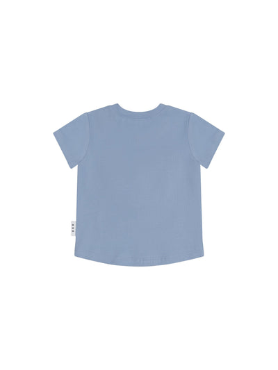 Huxbaby - Furry Hux T-Shirt Cornflower - HB2027S24 Short Sleeve T-Shirt Huxbaby 