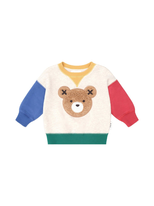 Huxbaby - Furry Huxbear Colour Block Sweatshirt