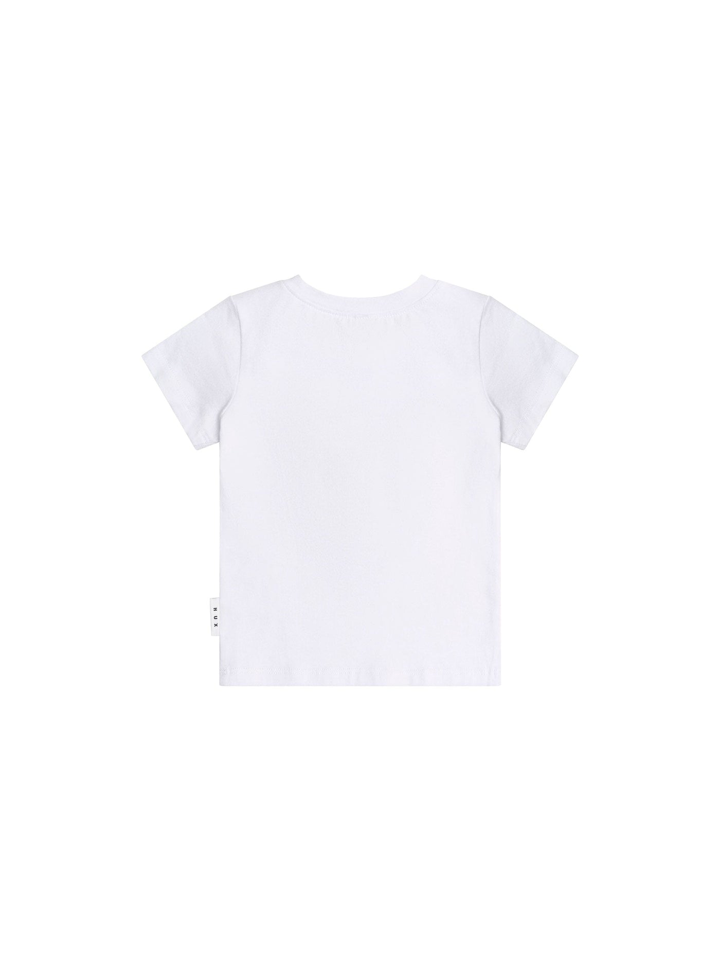 Huxbaby - Furry Huxbear Crisp White Tee - HB2114S25 Short Sleeve T-Shirt Huxbaby 