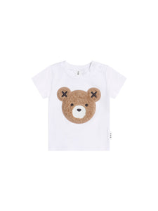 Huxbaby - Furry Huxbear Crisp White Tee - HB2114S25