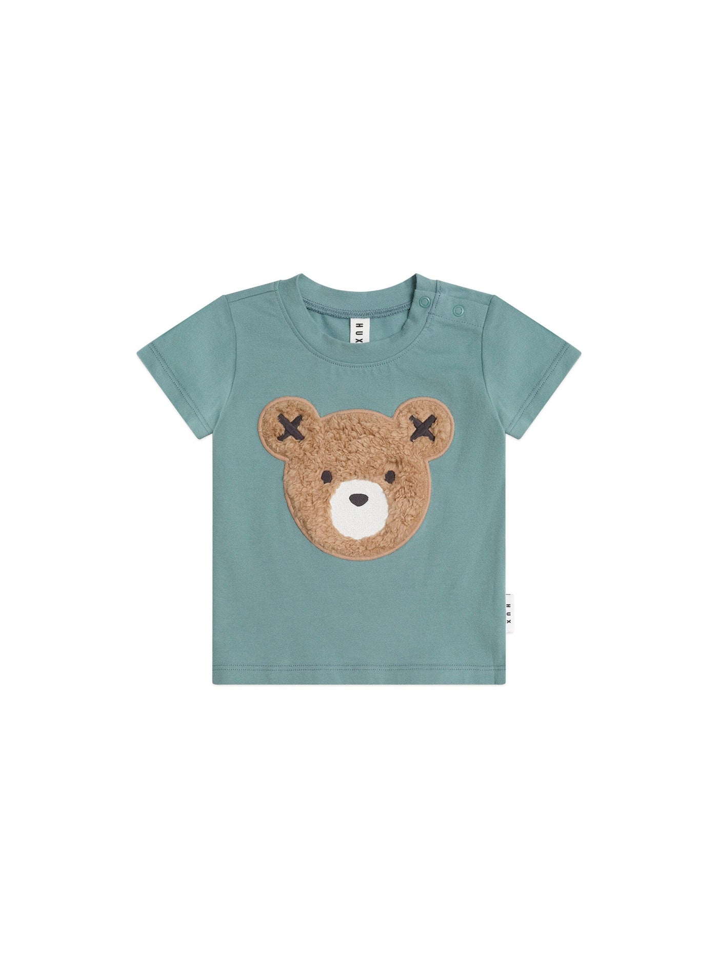 Huxbaby - Furry Huxbear Green Tee - HB2115S25 Short Sleeve T-Shirt Huxbaby 