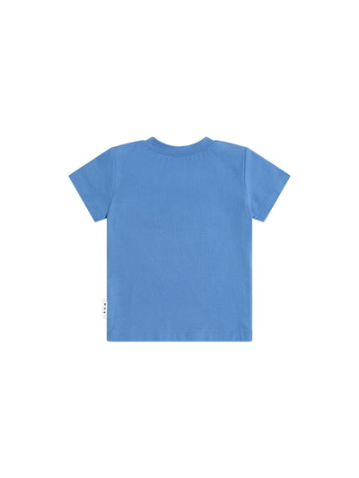 Huxbaby - Furry Huxbear Marine Blue Tee - HB2116S25 Short Sleeve T-Shirt Huxbaby 