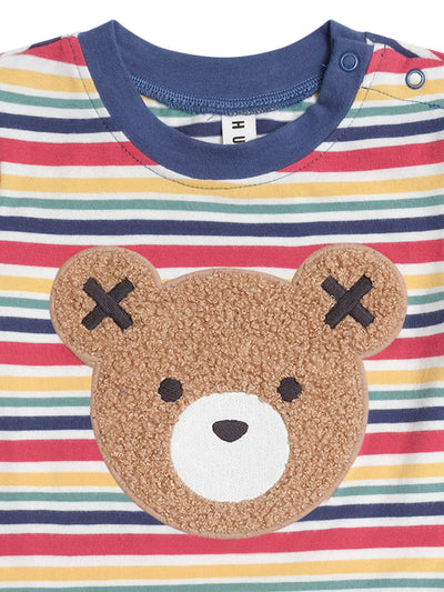 Huxbaby - Furry Huxbear Vintage Stripe - HB2117S25 Short Sleeve T-Shirt Huxbaby 