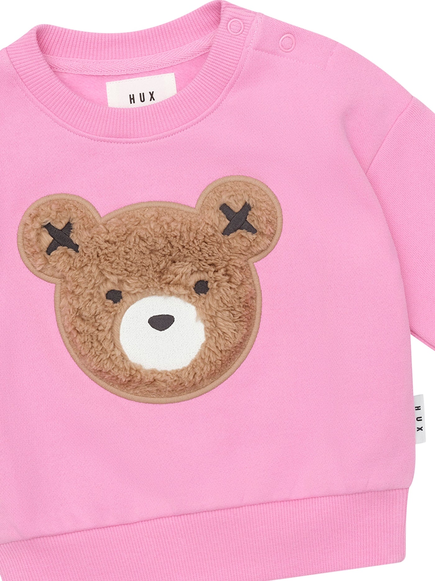 Huxbaby - Fuschia Furry Huxbear Sweatshirt - HB3225W25 Jumper Huxbaby 