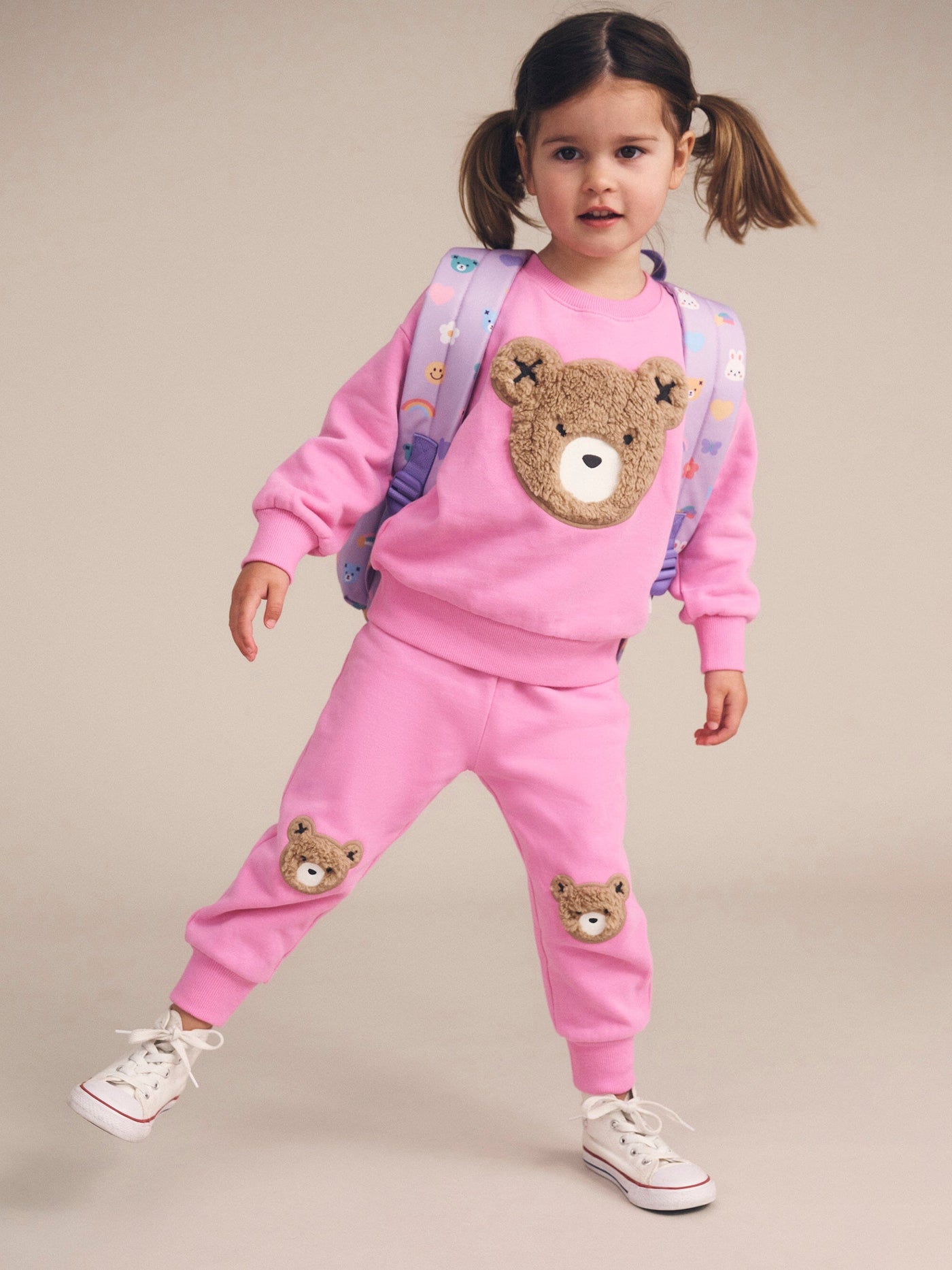 Huxbaby - Fuschia Furry Huxbear Sweatshirt - HB3225W25 Jumper Huxbaby 