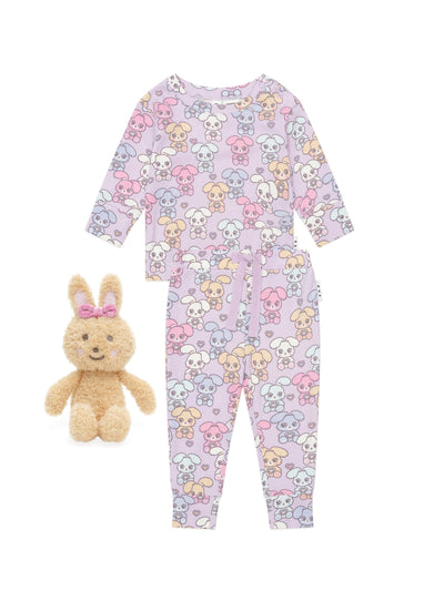 Huxbaby - Gem Bunny Sleep Set & Friend - HB9134W25 Matching Set Huxbaby 