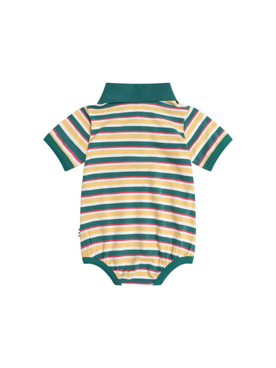 Huxbaby - Gingerbread Preppy Polo Romper - HB0306S25 Romper Huxbaby 