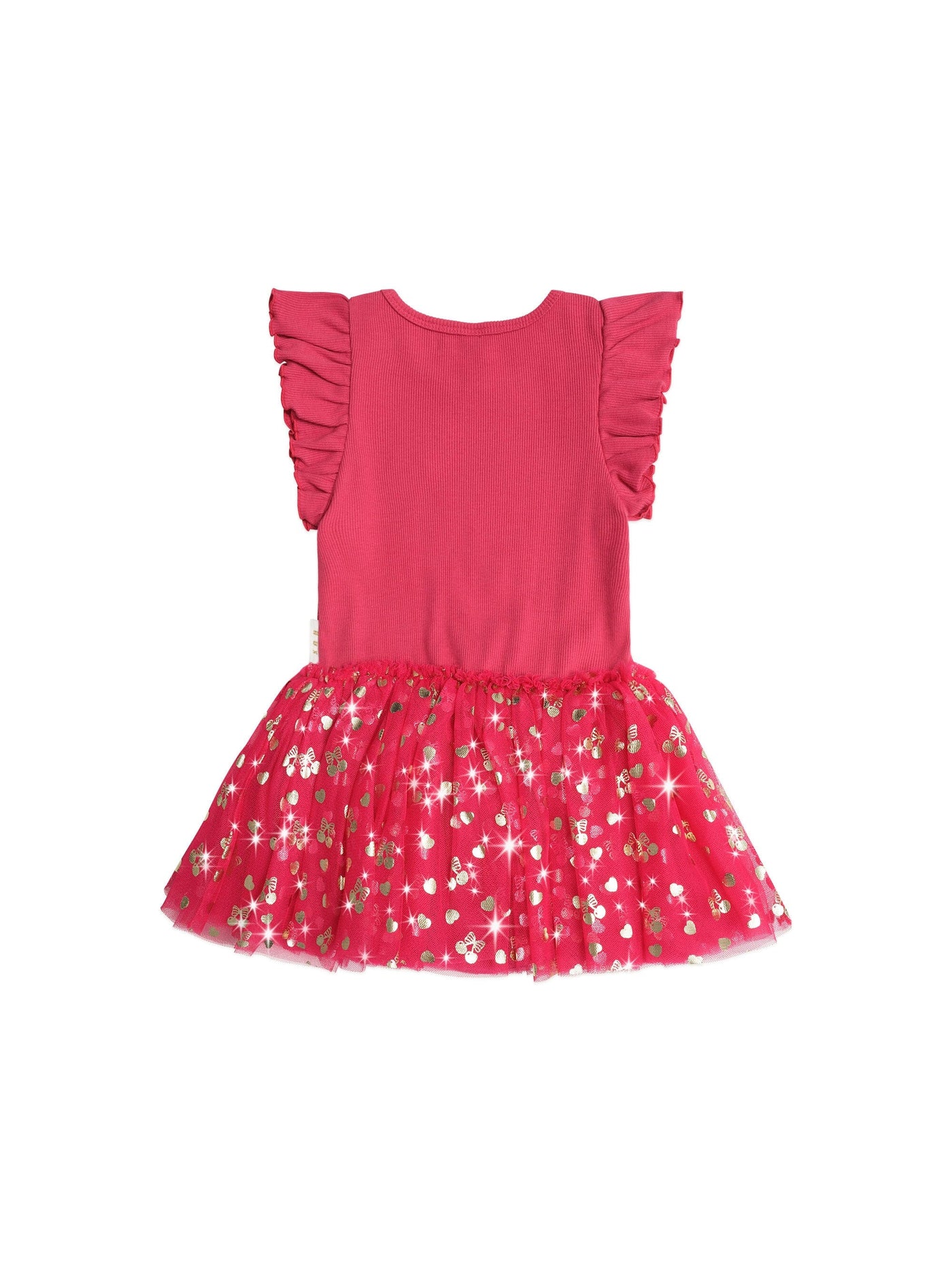 Huxbaby - Golden Cherry Pie Rib Tulle Dress - HB1315S25 Tutu Dress Huxbaby 