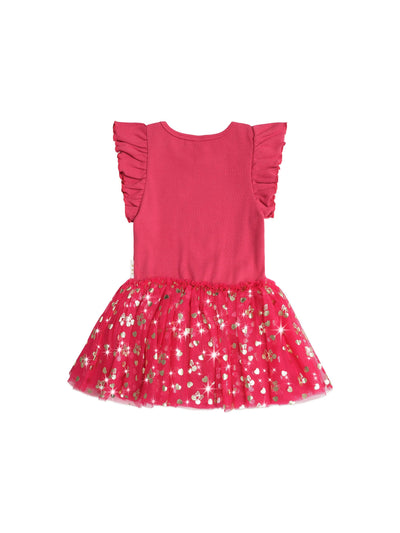 Huxbaby - Golden Cherry Pie Rib Tulle Dress - HB1315S25 Tutu Dress Huxbaby 