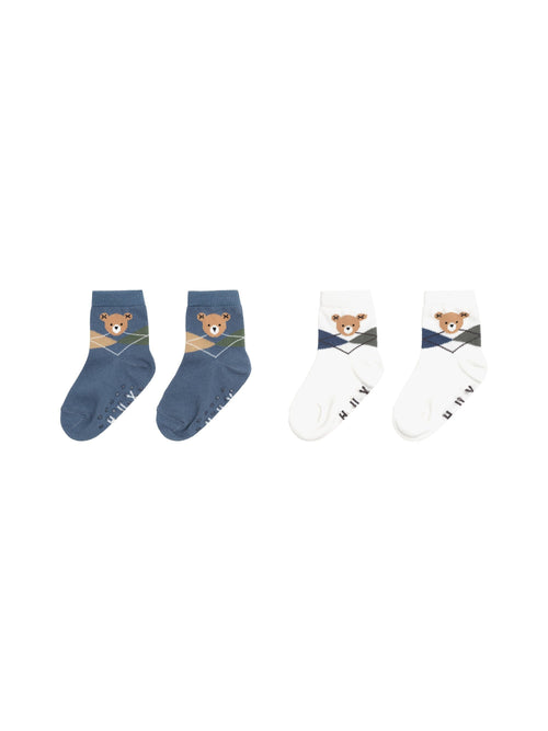 Huxbaby - Grandpa Hux 2Pk Socks - HB8300S24