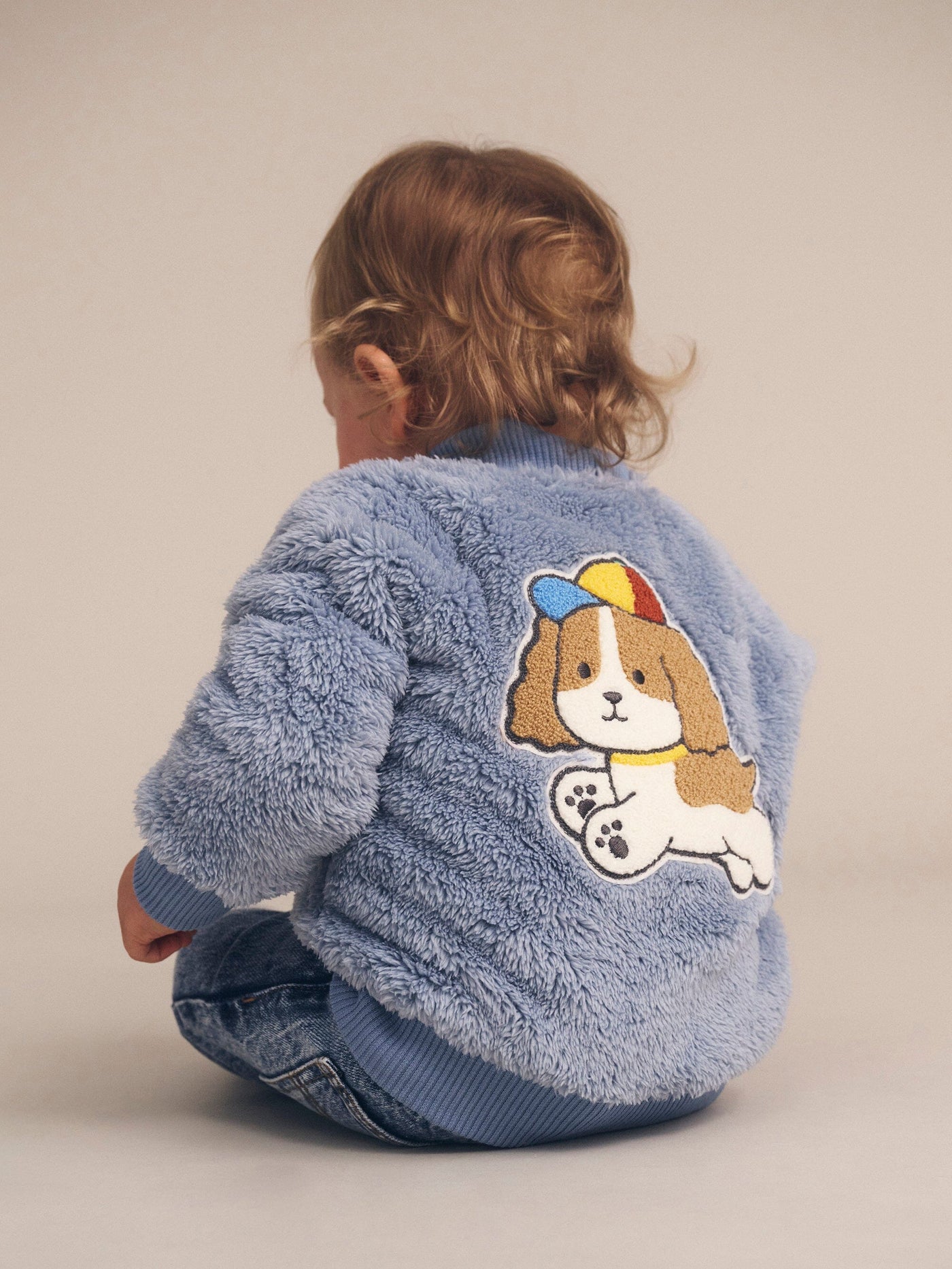 Huxbaby - Happy Pup Furry Jacket - HB4035W25 Jacket Huxbaby 