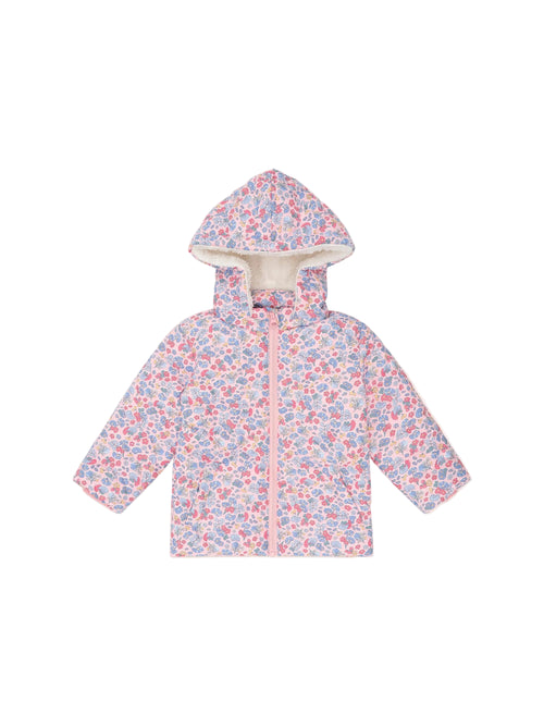 Huxbaby - Heart Floral Quilted Puffer Jacket