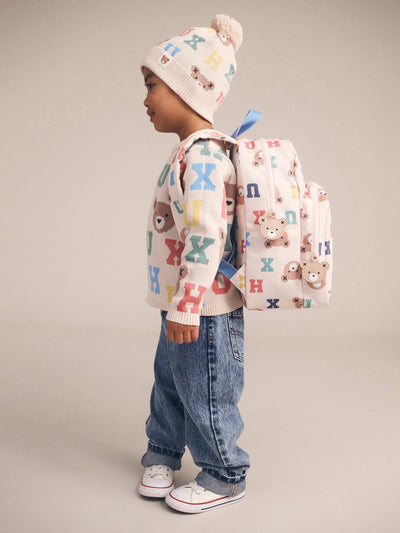 Huxbaby - Hux Alphabet Backpack - HB8054W25 Backpacks Huxbaby 