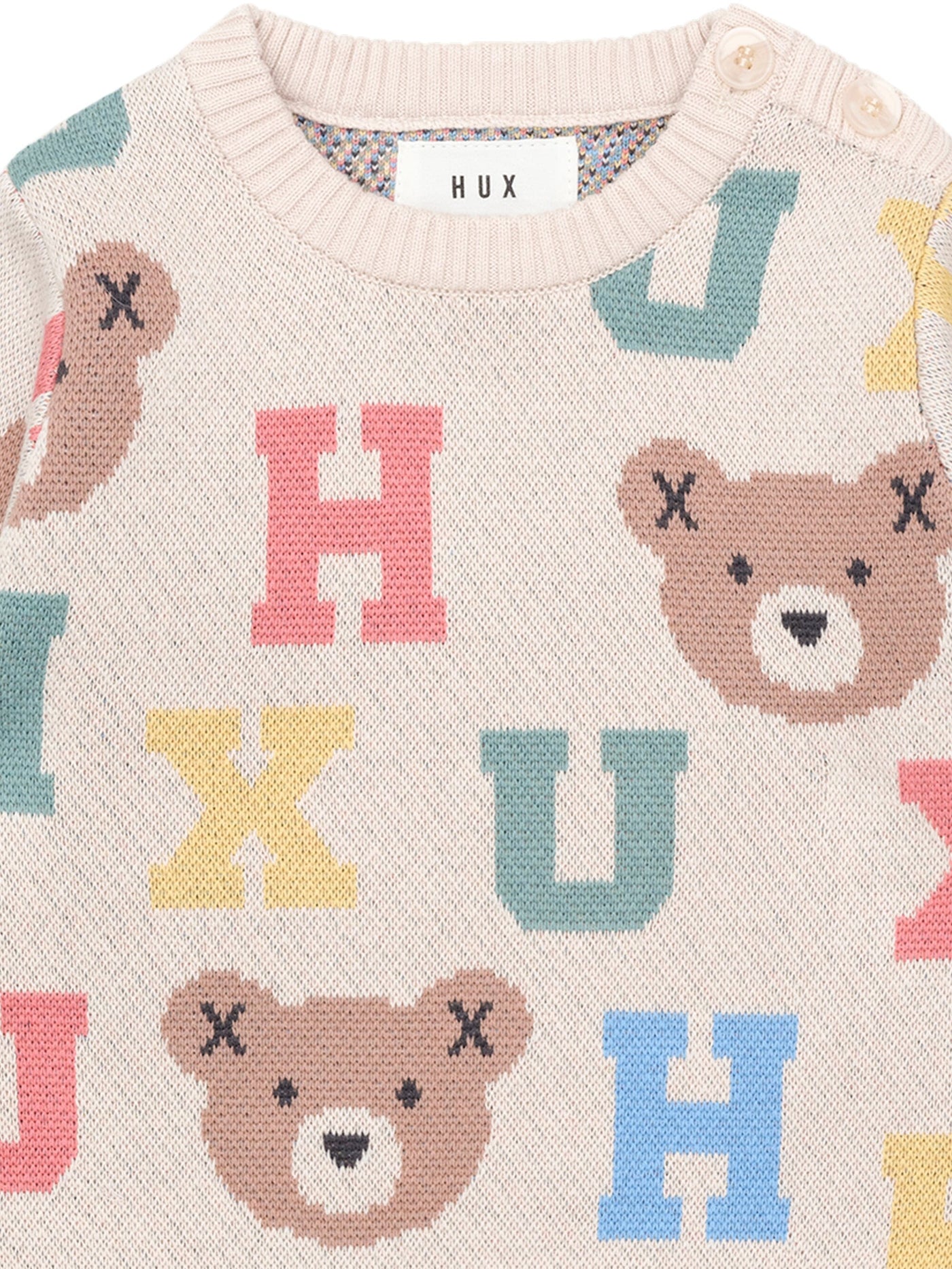 Huxbaby - Hux Alphabet Knit Jumper - HB5044W25 Knitted Jumper Huxbaby 