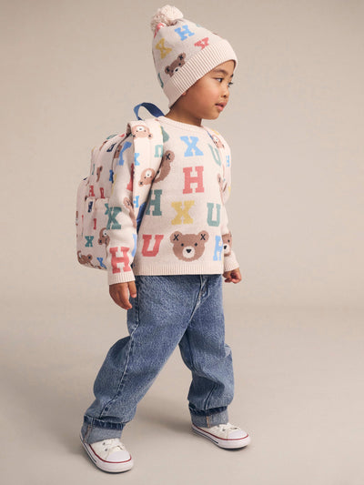 Huxbaby - Hux Alphabet Knit Jumper - HB5044W25 Knitted Jumper Huxbaby 