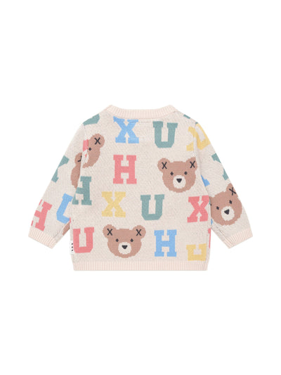 Huxbaby - Hux Alphabet Knit Jumper - HB5044W25 Knitted Jumper Huxbaby 