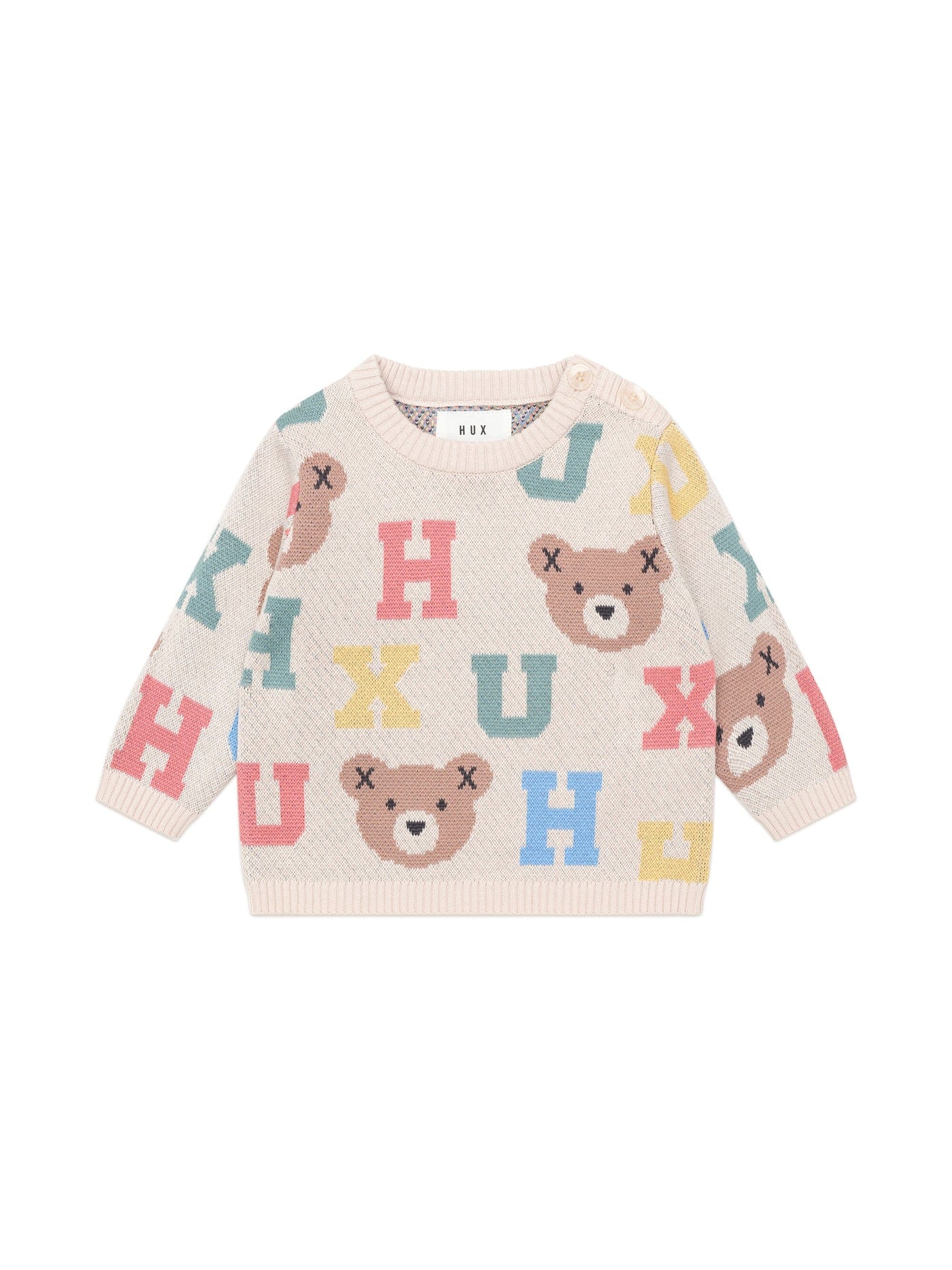 Huxbaby - Hux Alphabet Knit Jumper - HB5044W25 Knitted Jumper Huxbaby 