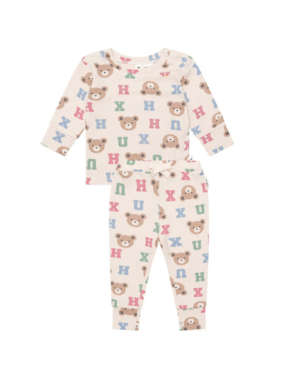 Huxbaby - Hux Alphabet Sleep Set - HB9130W25 Long Sleeve Pyjamas Huxbaby 